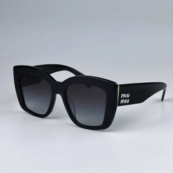 NEW Miu Miu MU04WS 06U5D1 Grey Opal Grey Gradient Women Sunglasses MU 04WS - Picture 6 of 11